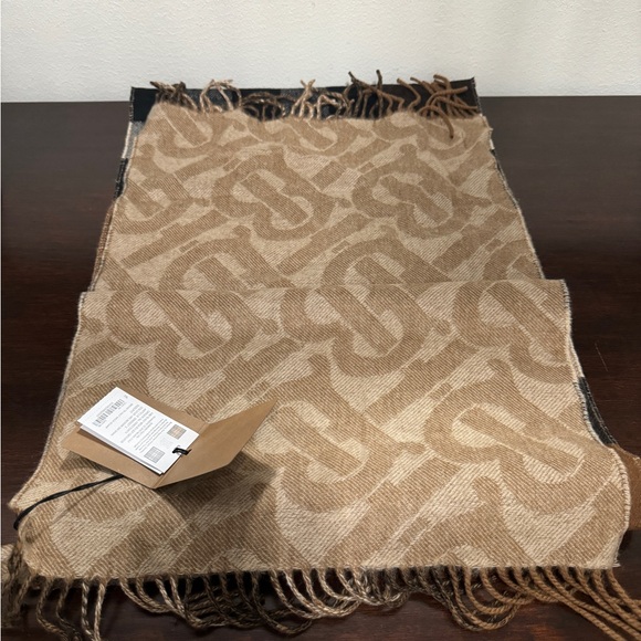 BURBERRY AUTHENTIC CASHMERE SCARF MEGA REVERSIBLE 200*36 - Picture 5 of 12